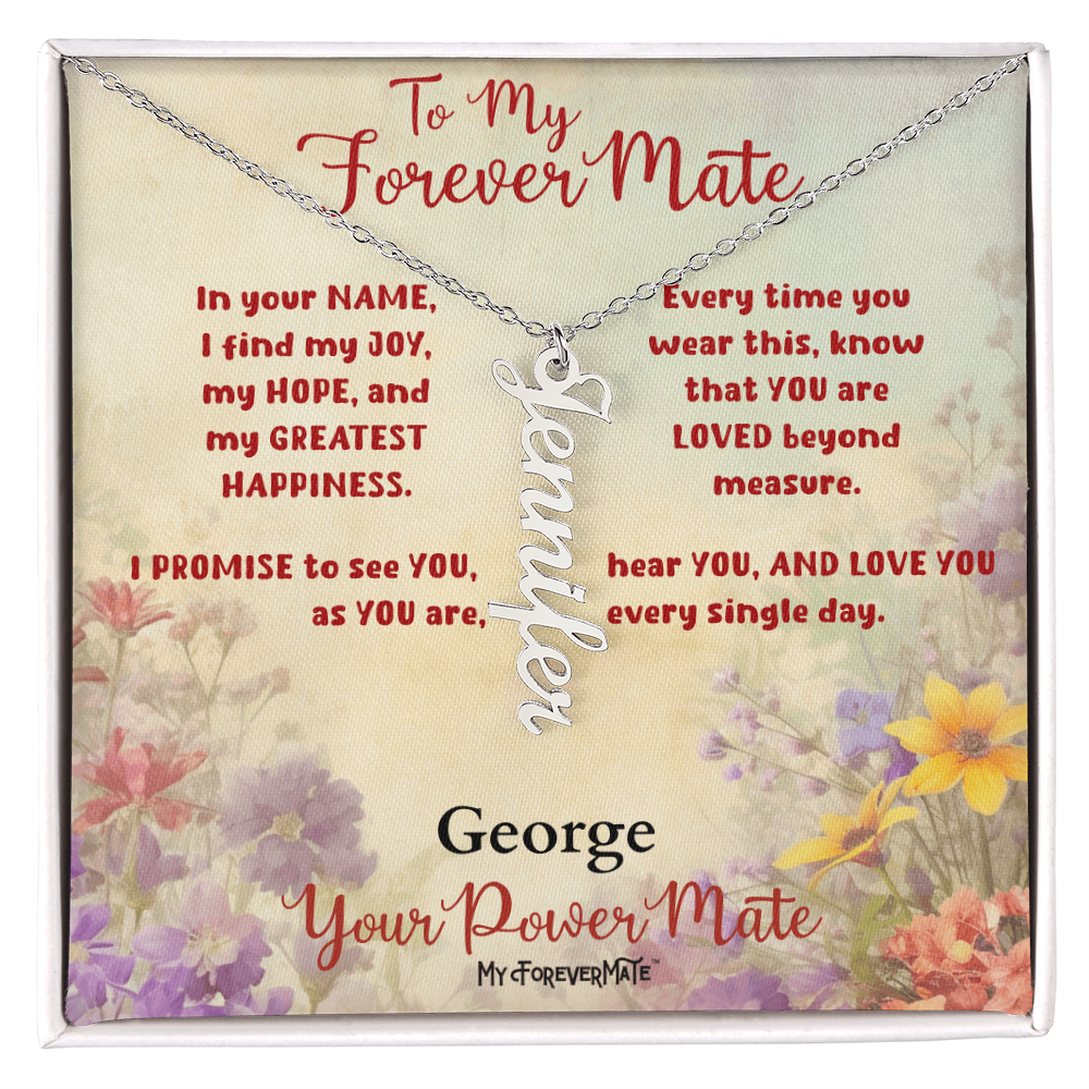 Custom Cursive Name Pendant | 18K Gold Finish or Stainless Steel