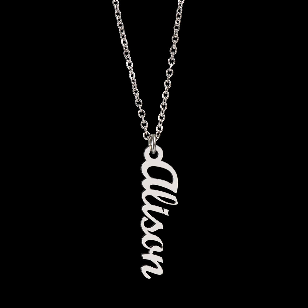 Custom Cursive Name Pendant | 18K Gold Finish or Stainless Steel