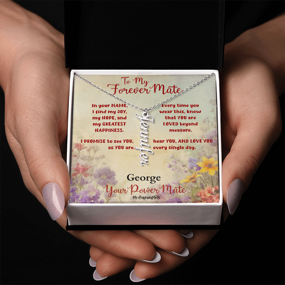 Custom Cursive Name Pendant | 18K Gold Finish or Stainless Steel