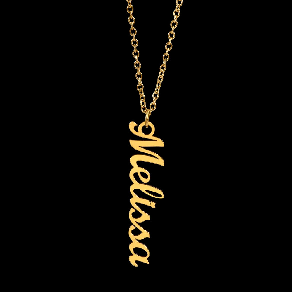 Custom Cursive Name Pendant | 18K Gold Finish or Stainless Steel