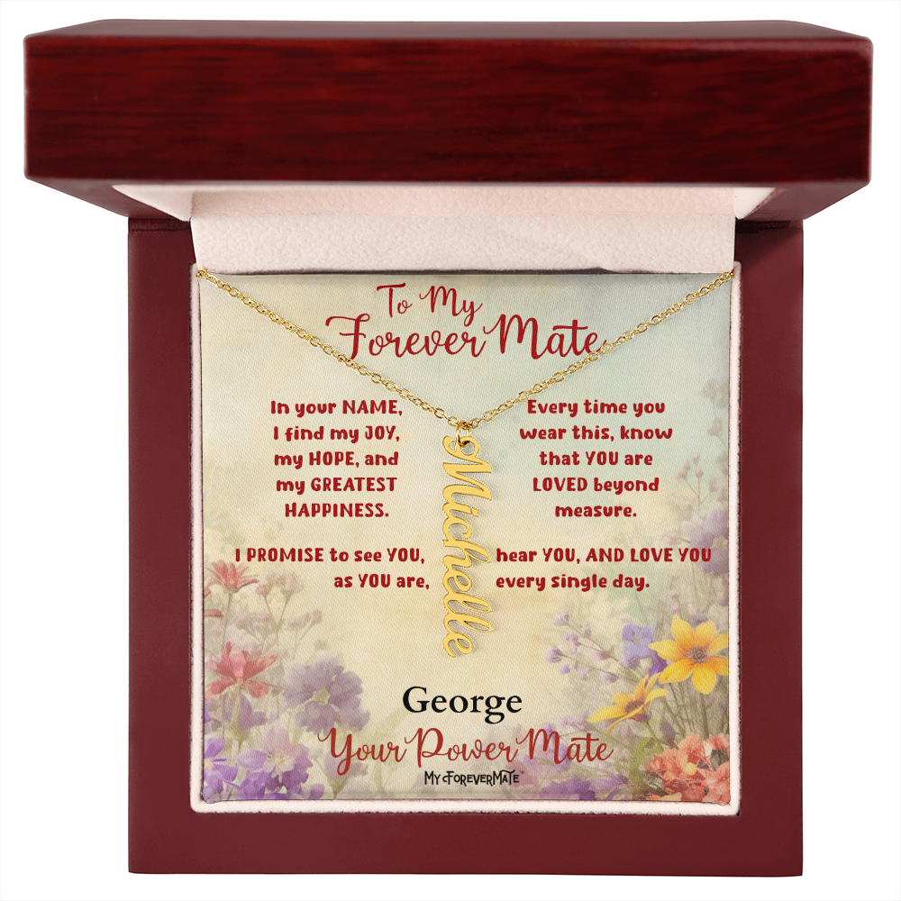 Custom Cursive Name Pendant | 18K Gold Finish or Stainless Steel