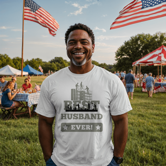 Iron Worker - Best Husband Ever! Black / White Shirt