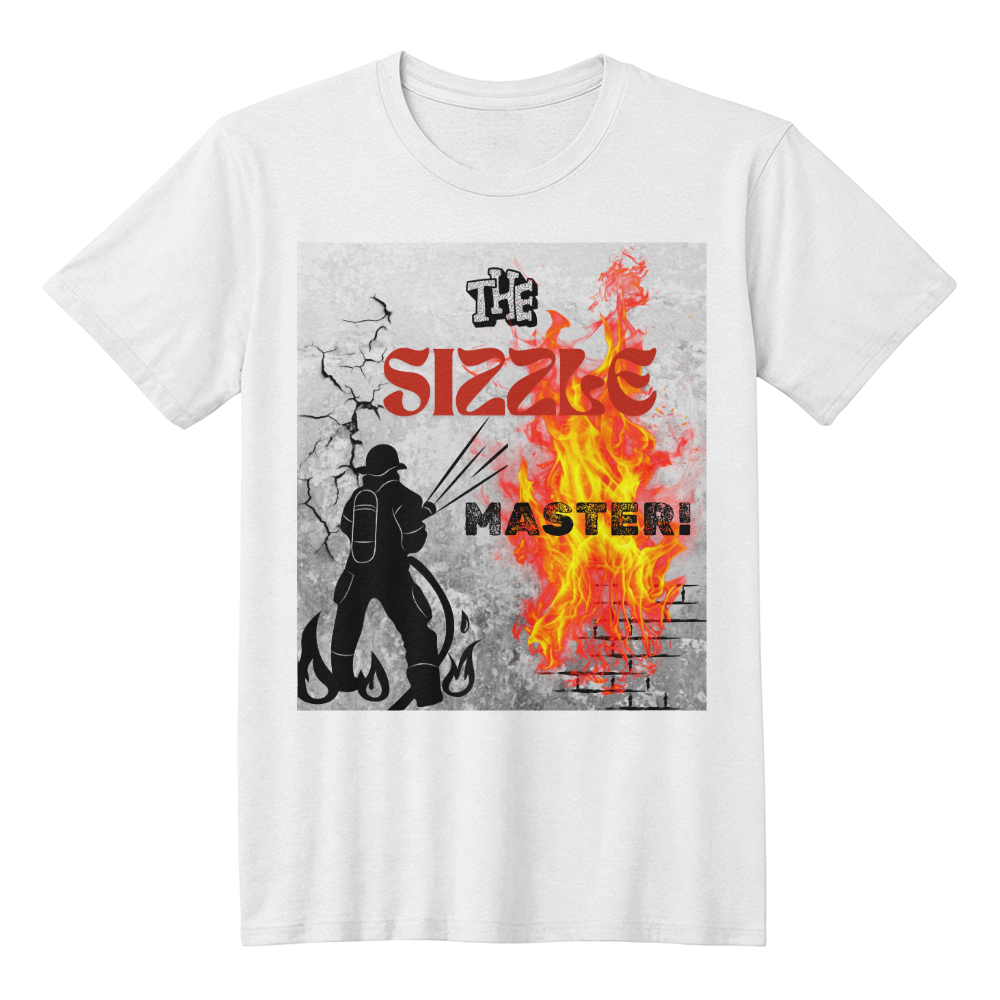 The Sizzle Master - FireMan White Shirt